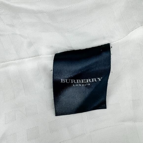 Burberry Trench Chelsea Kensington Short Belt Jacket Coat Grey Rain White 14R LW - Picture 5 of 16